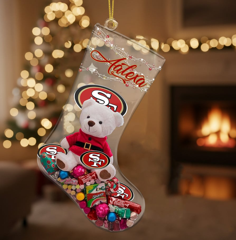 SF x NFL Christmas Personalized Acrylic Ornament DatND DVT