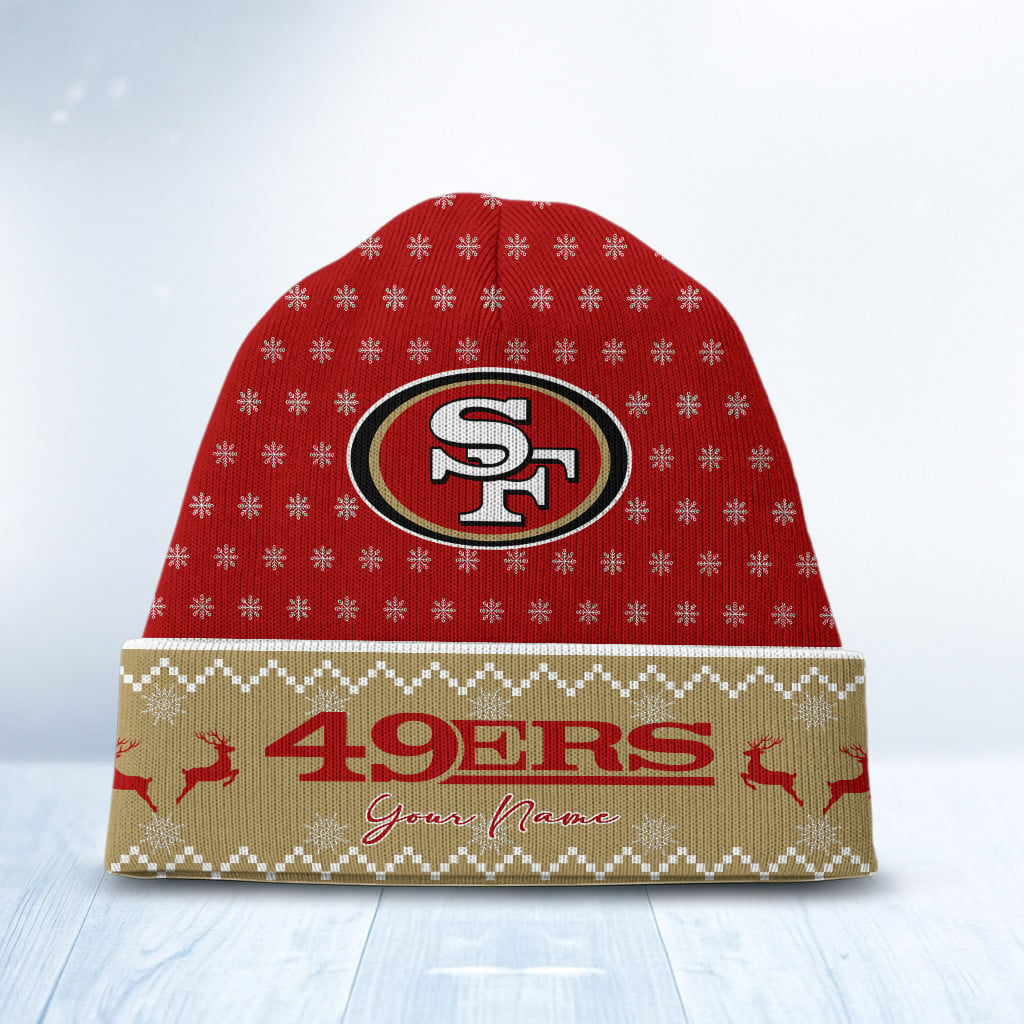 SF x NFL Customized Beanie Hat Christmas DatND DVT