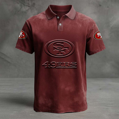 SF x NFL Embossed Polo Shirt DATND TANTD