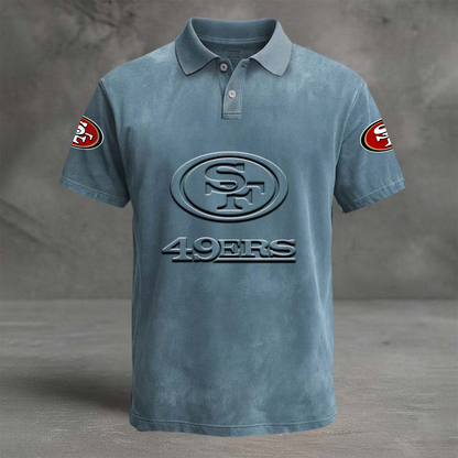 SF x NFL Embossed Polo Shirt DATND TANTD