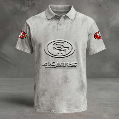 SF x NFL Embossed Polo Shirt DATND TANTD