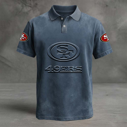 SF x NFL Embossed Polo Shirt DATND TANTD