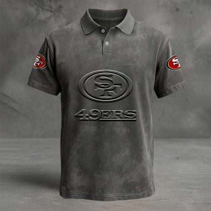 SF x NFL Embossed Polo Shirt DATND TANTD