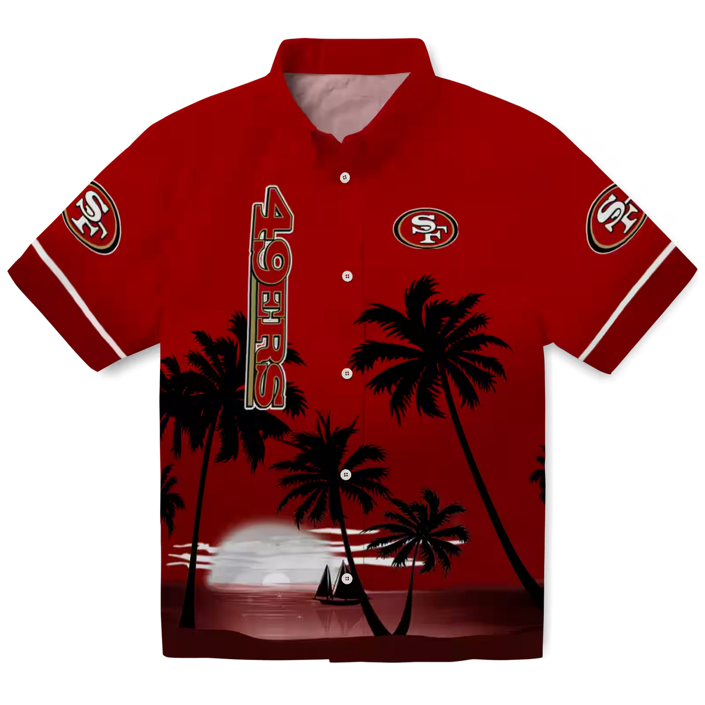 SF x NFL Hawaiian Shirt ƒ?? Beach Sunset DATND TANTD 270526
