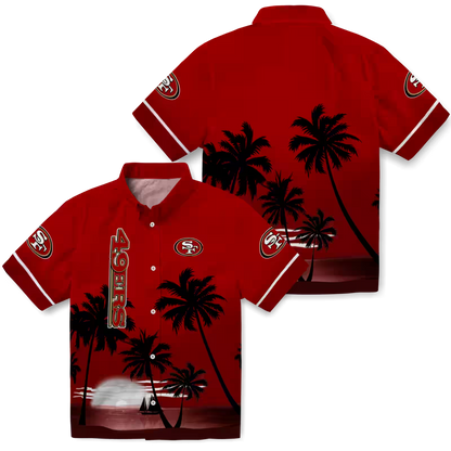 SF x NFL Hawaiian Shirt ƒ?? Beach Sunset DATND TANTD 270526