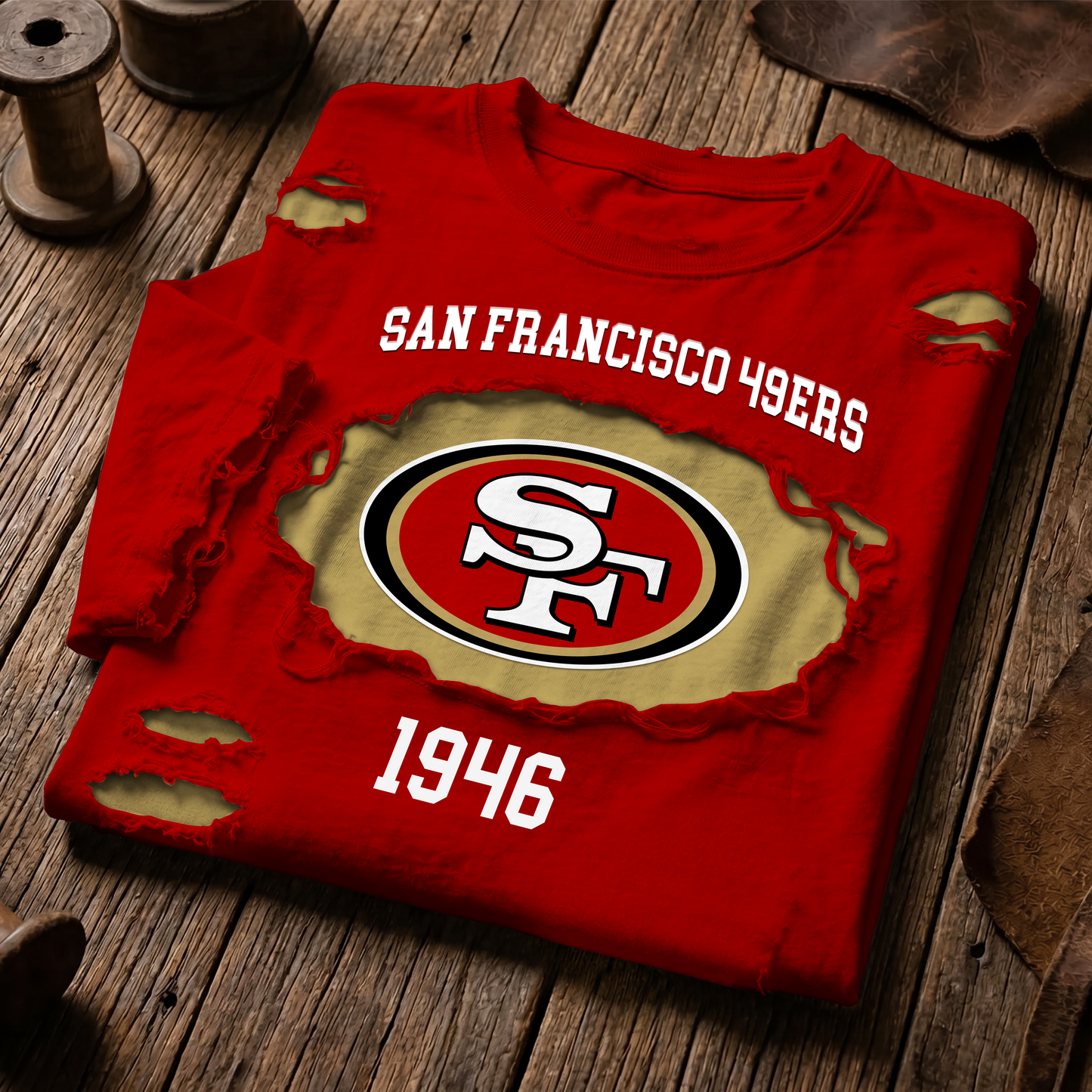 SF x NFL LUXURY CREW-Neck T-Shirt FOR SUMMER HOLIDAY  180626