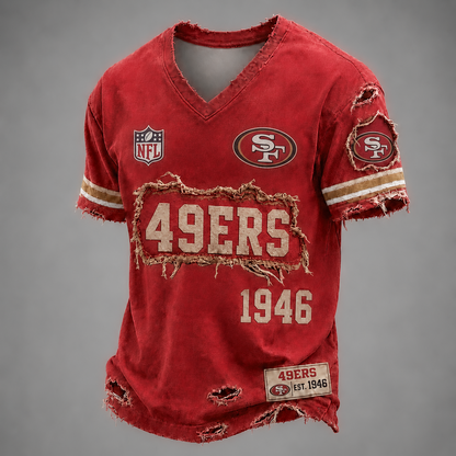 SF x NFL LUXURY V-Neck T-Shirt 3005 DatND DVT