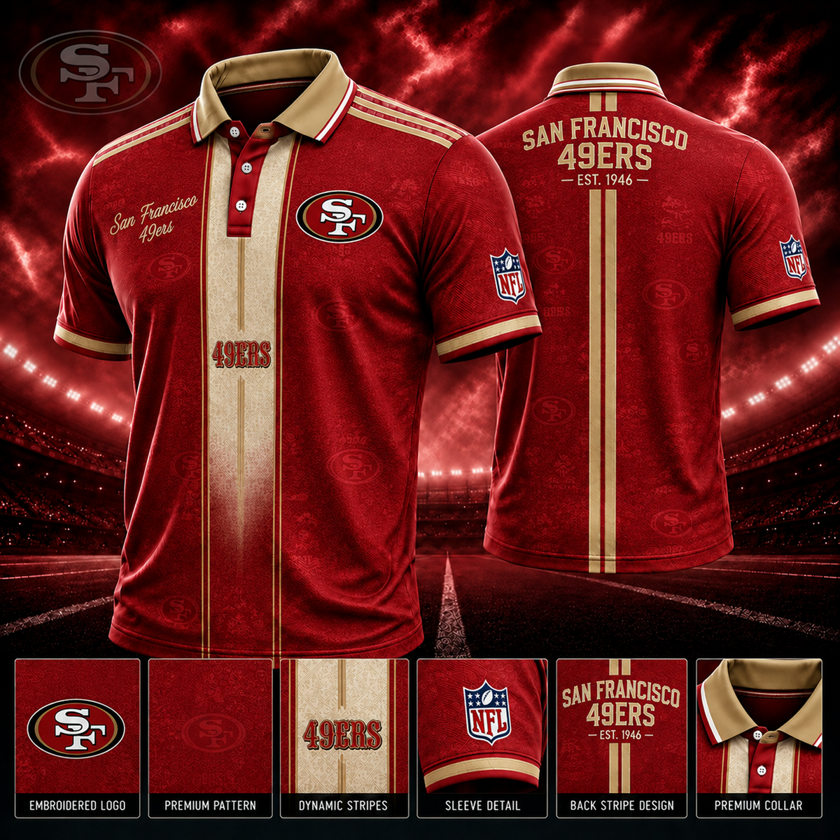 SF x NFL Polo Shirt Limited Edition