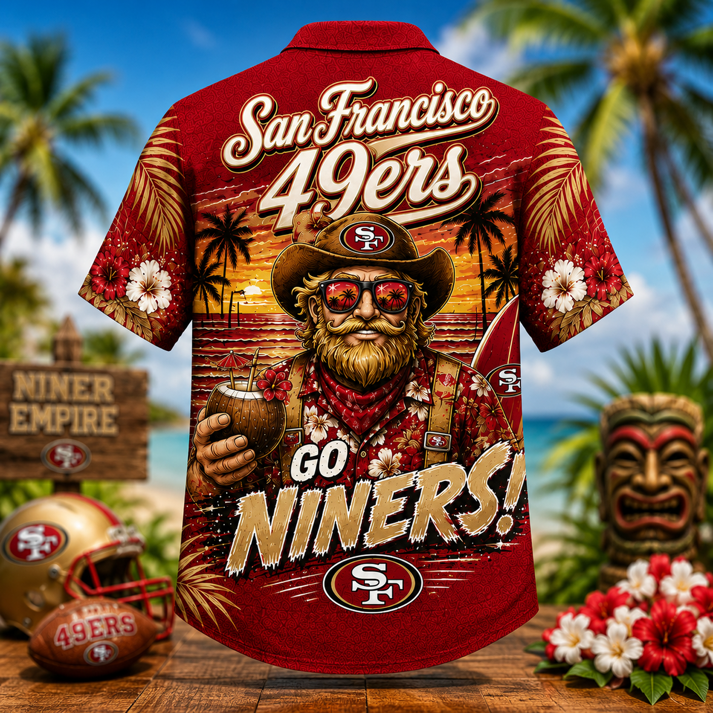 SF x NFL Premium Beach Vibes Hawaiian Shirt