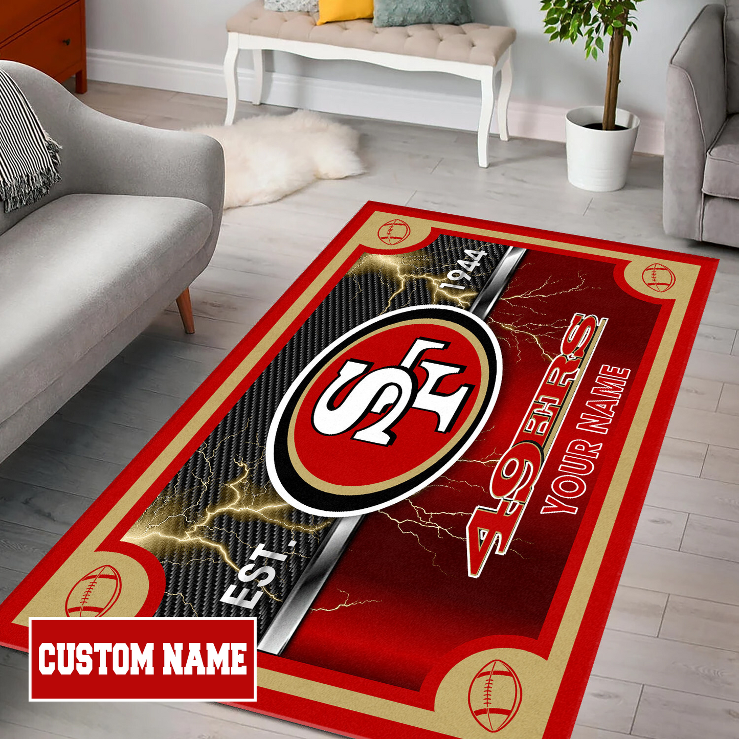 SF x NFL Rug DATND TANTD