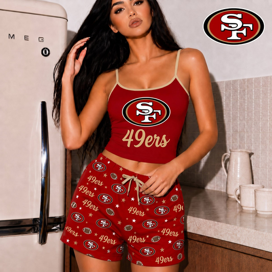 SF x NFL Shorts & Camisole Sleepwear Set