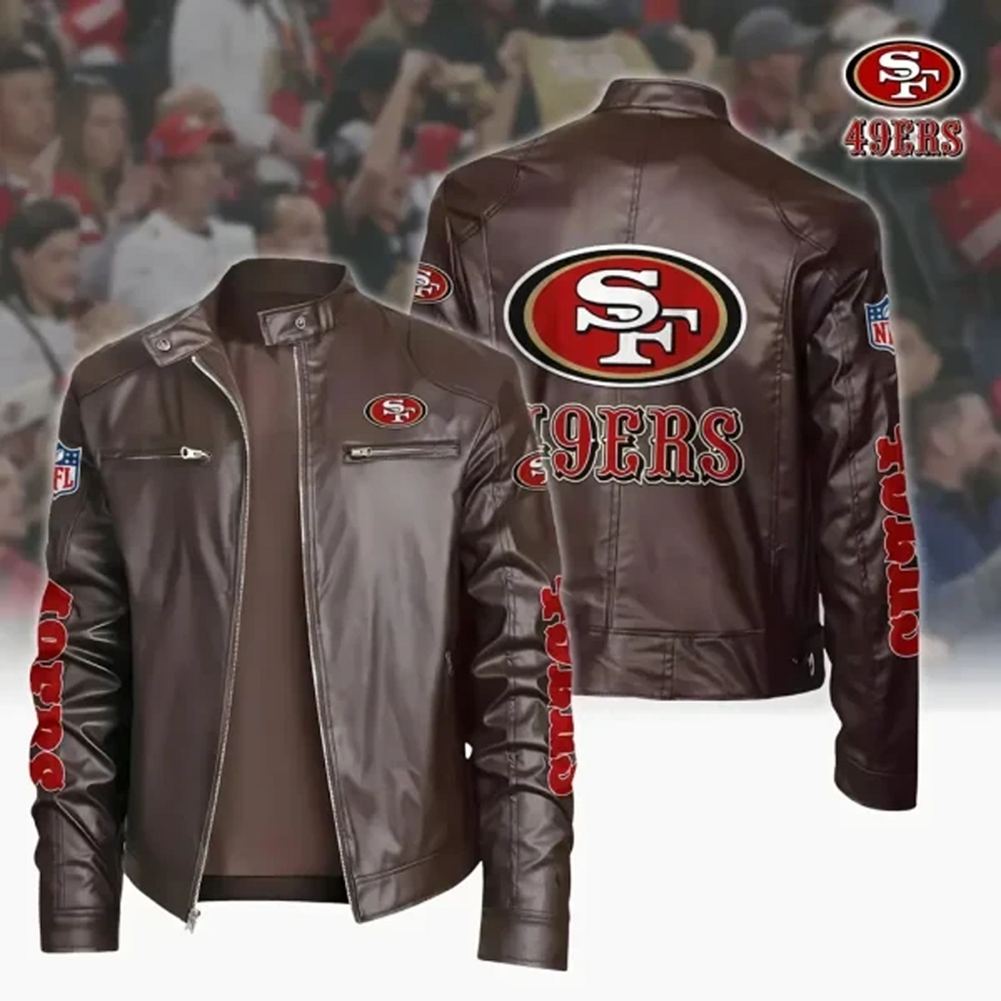 SF x NFL Sport Leather Jacket DATND TANTD