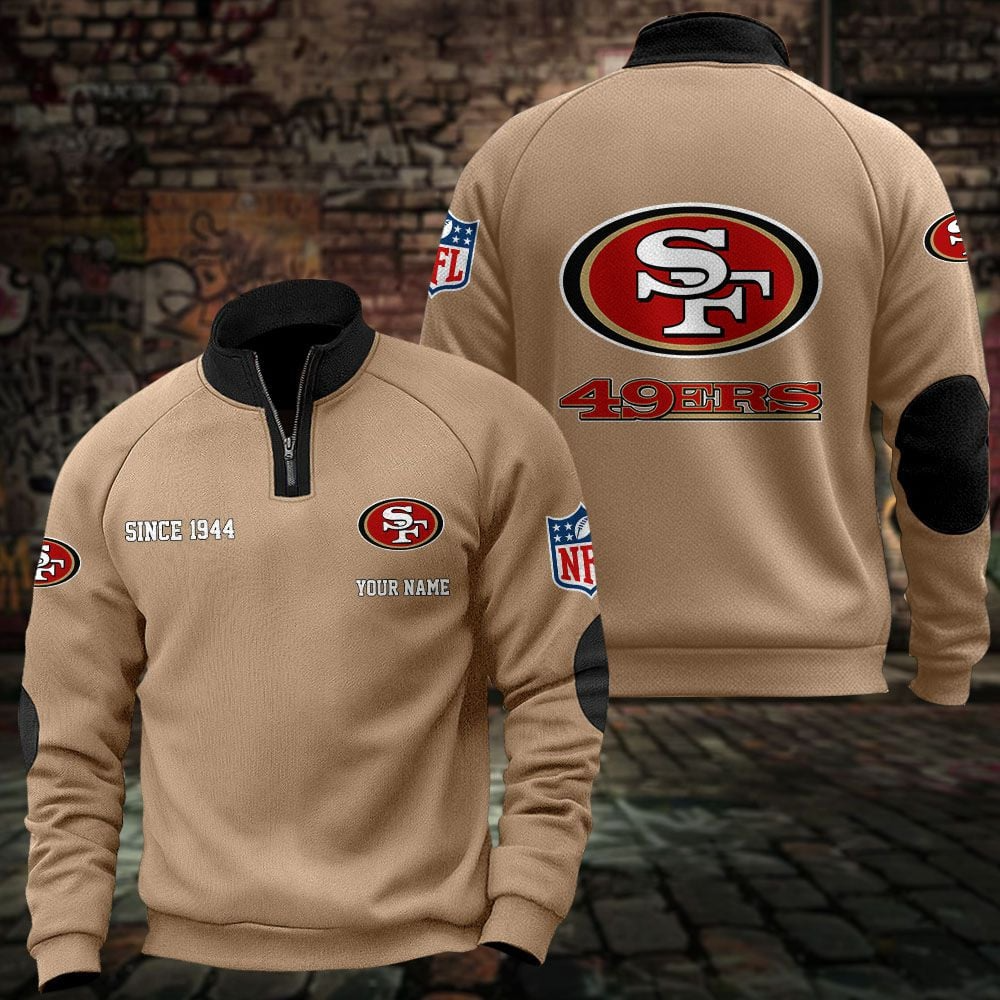 SF x NFL Sweatshirts Quarter Collared Sweatshirt Pullover DatND DVT
