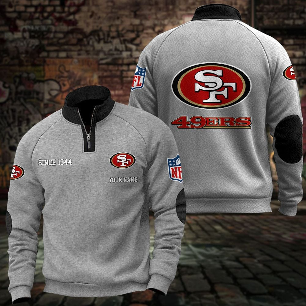 SF x NFL Sweatshirts Quarter Collared Sweatshirt Pullover DatND DVT