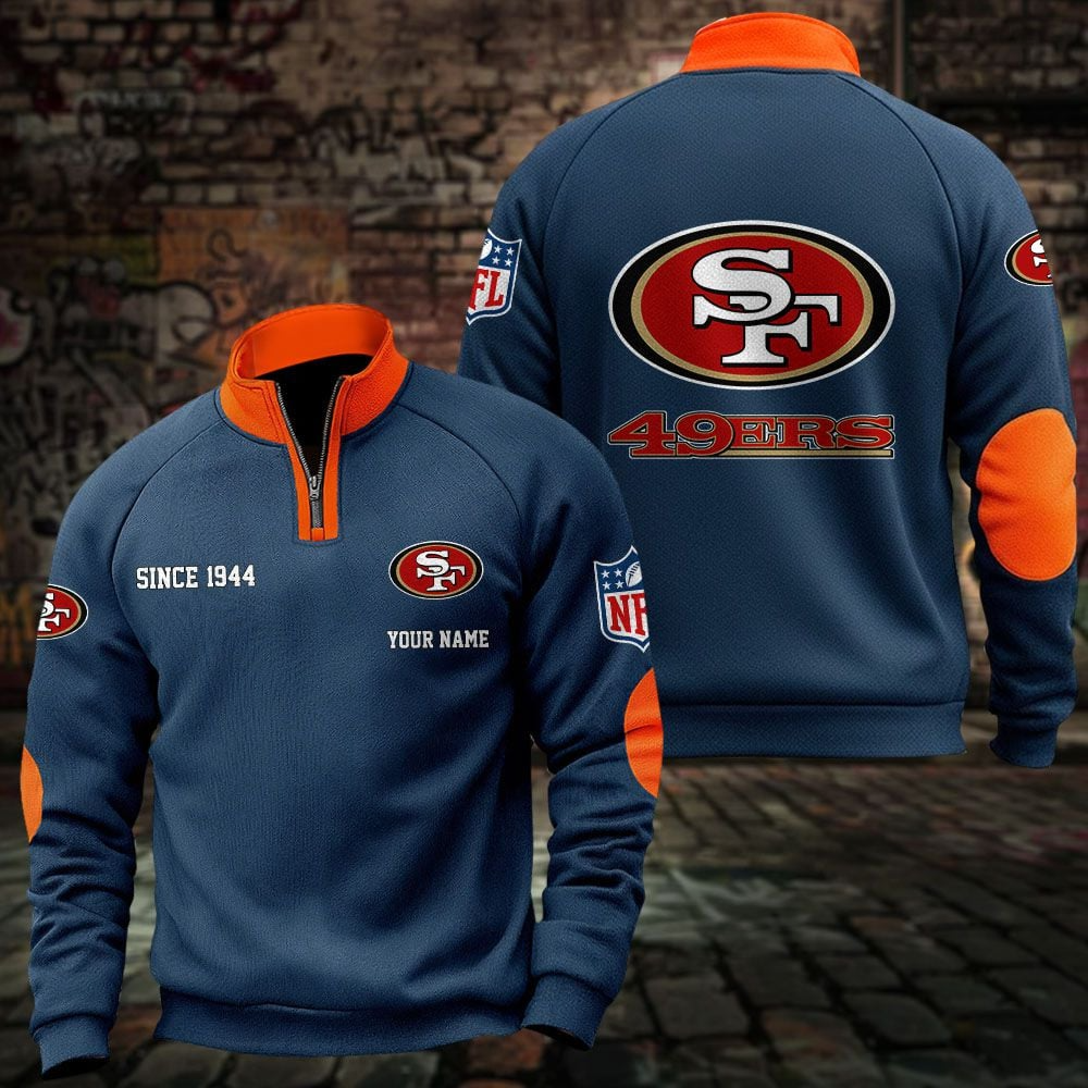 SF x NFL Sweatshirts Quarter Collared Sweatshirt Pullover DatND DVT