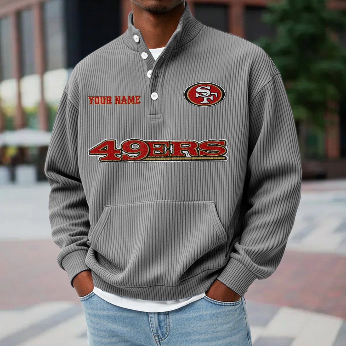 SF x NFL Waffle High Neck Long Sleeved Sweatshirt DATND TANTD 221125