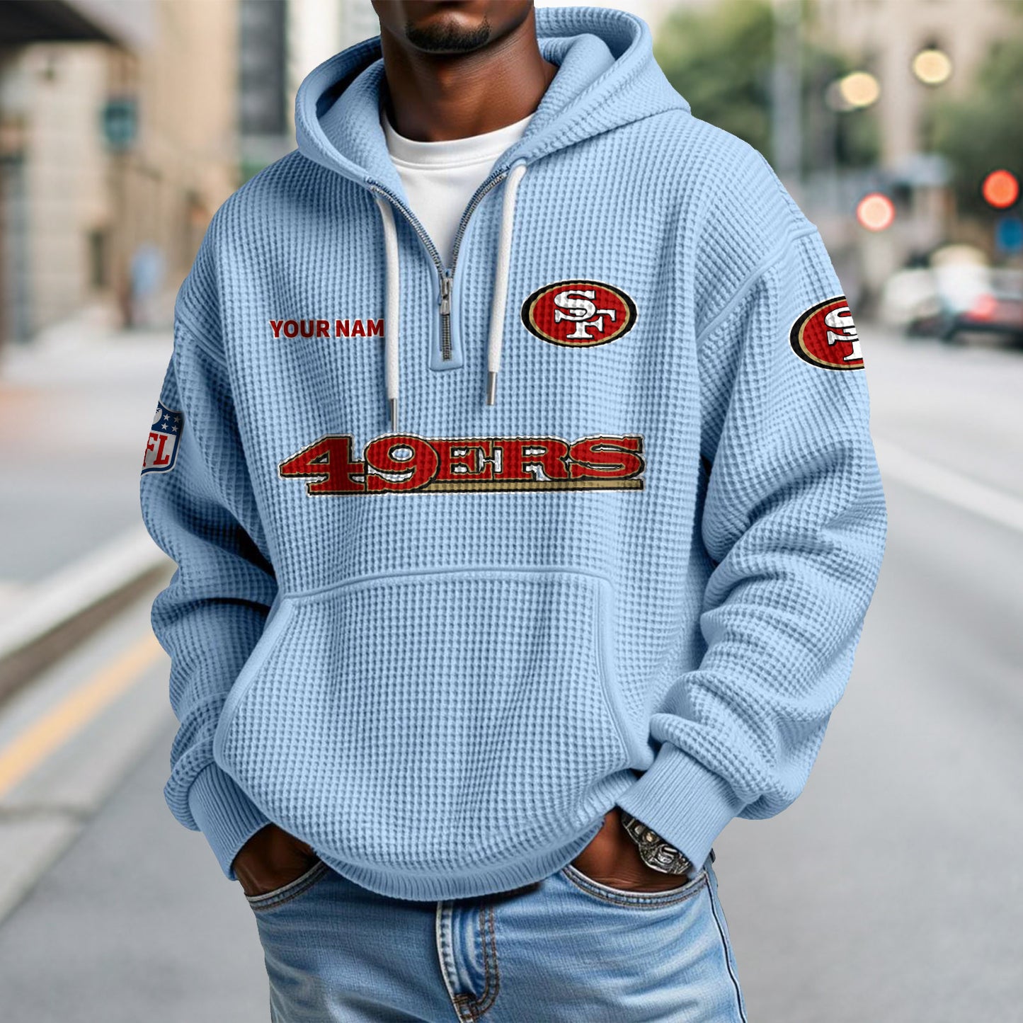 SF x NFL Waffle Hoodie DatND DVT