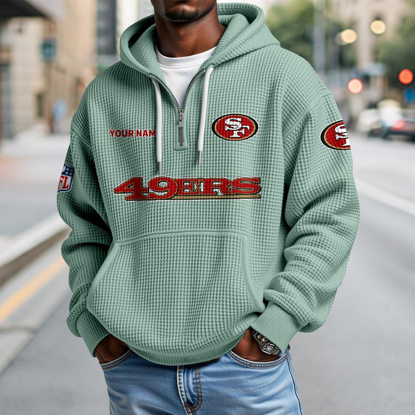 SF x NFL Waffle Hoodie DatND DVT