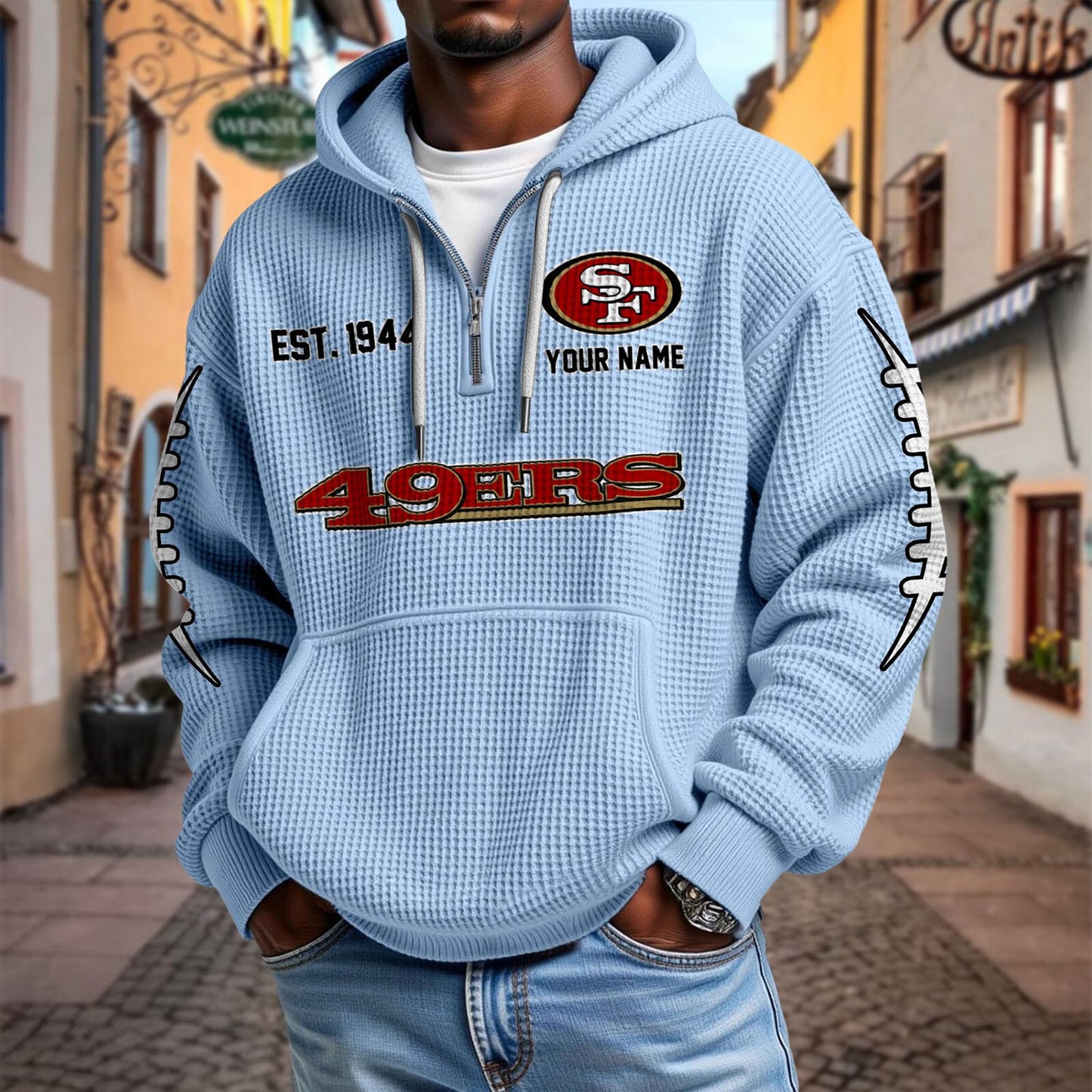 SF x NFL Waffle Hoodie DatND DVT