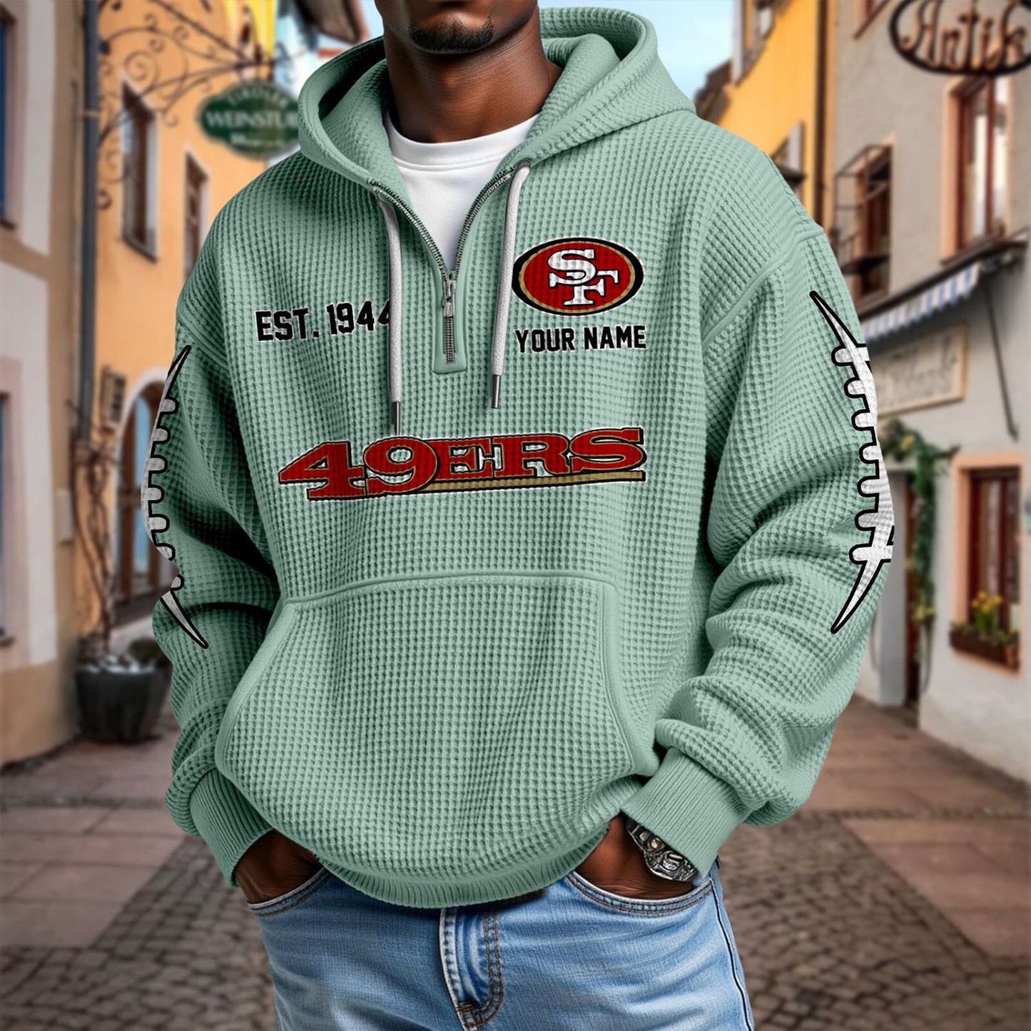 SF x NFL Waffle Hoodie DatND DVT