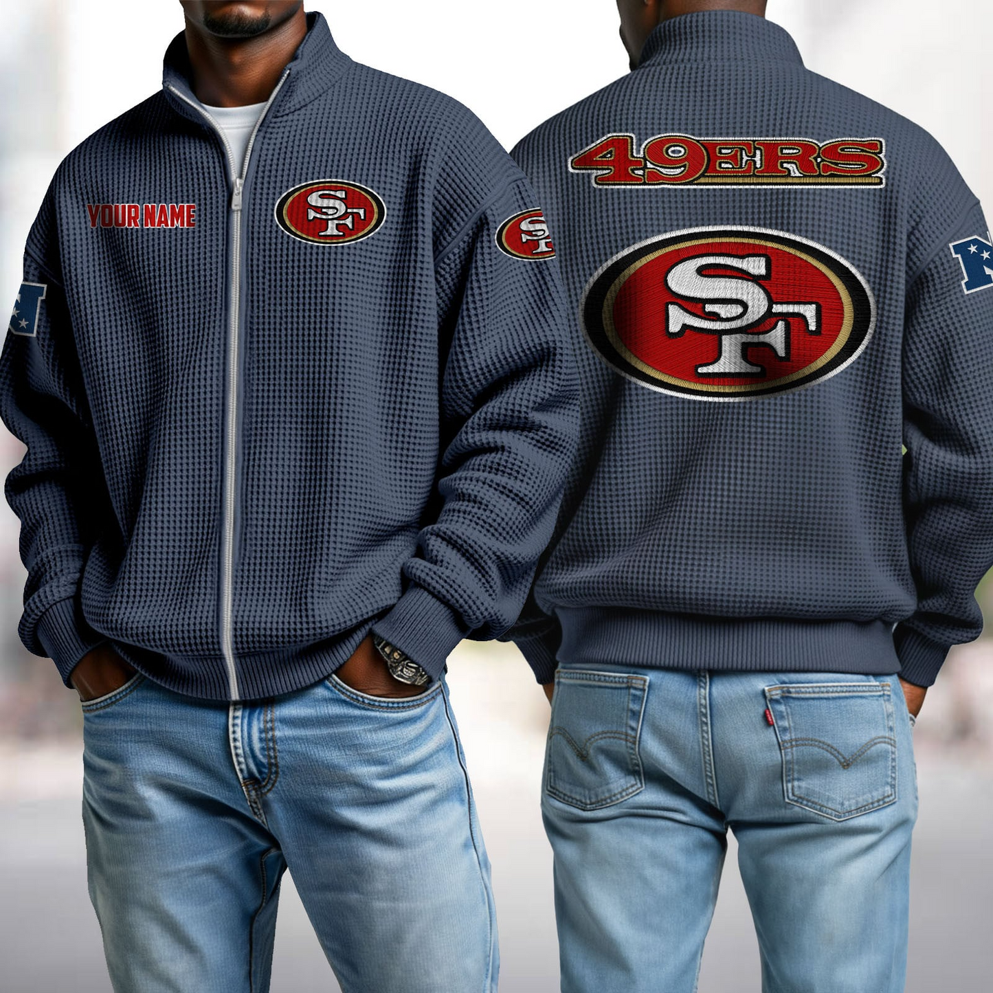 SF x NFL Waffle Zip-Up Sweatshirt DatND DVT
