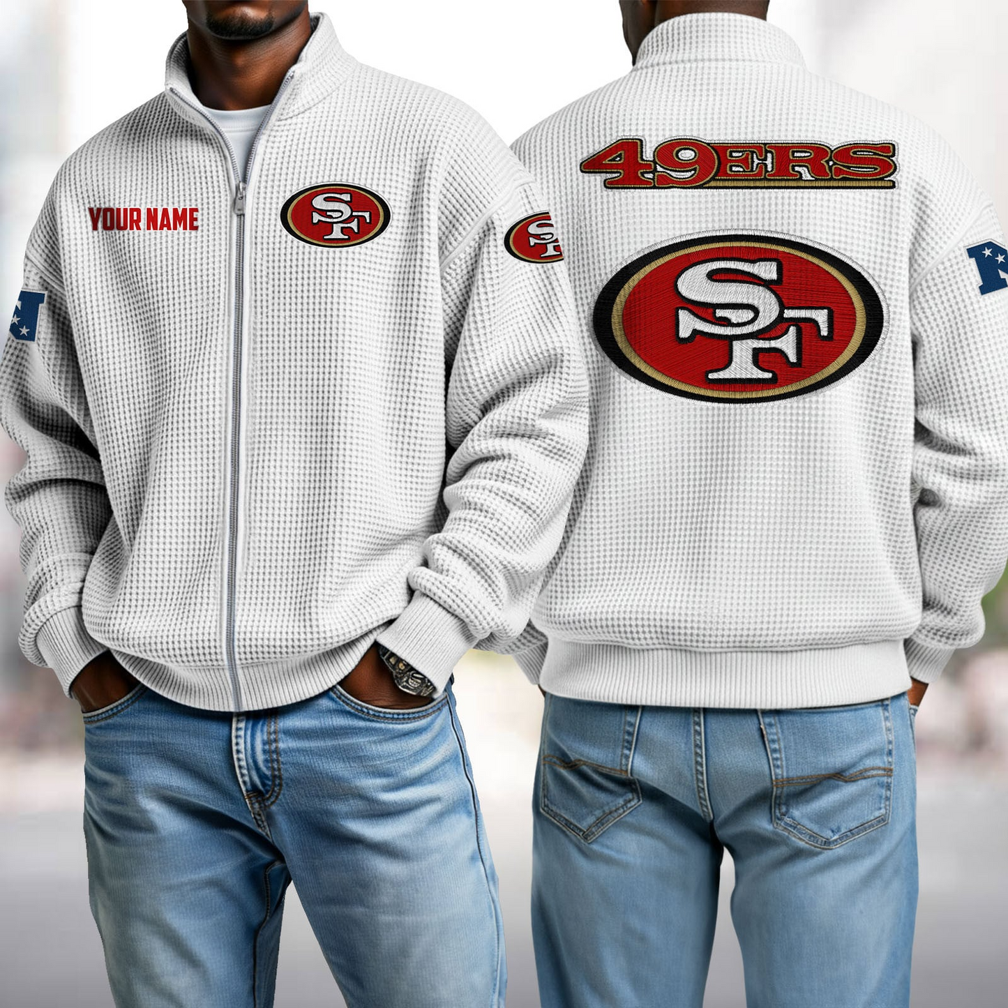 SF x NFL Waffle Zip-Up Sweatshirt DatND DVT