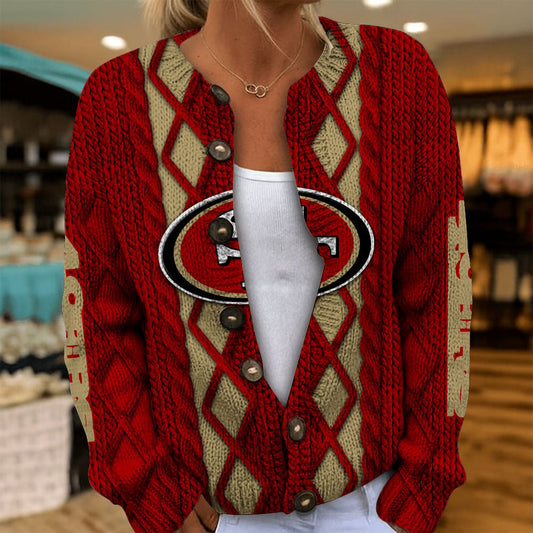 SF x NFL Women's Cardigan Sweater DatND DVT