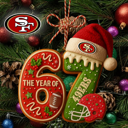 SF49 Premium NFL 67 Hanging Ornament DDT NTL