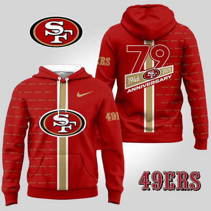 SF49 Premium NFL Anniversary Celebration Hoodie DDT NTL