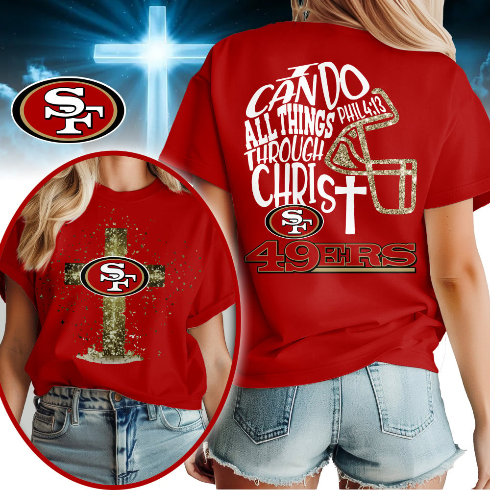 SF49 Premium NFL Christian Football 3D Shirt DDT CTND
