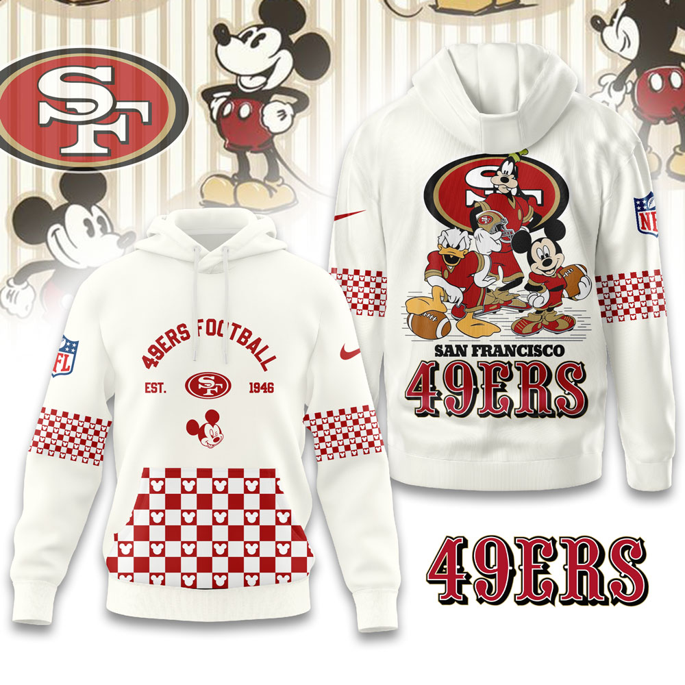 SF49 Premium NFL Game Day Disney Hoodie DDT CTND