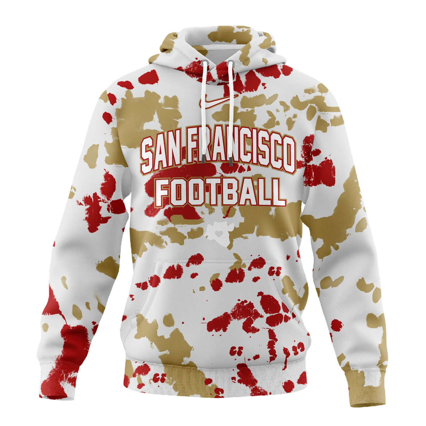 SF49 Premium NFL Gridiron Splash Personalized Hoodie DDT CTND