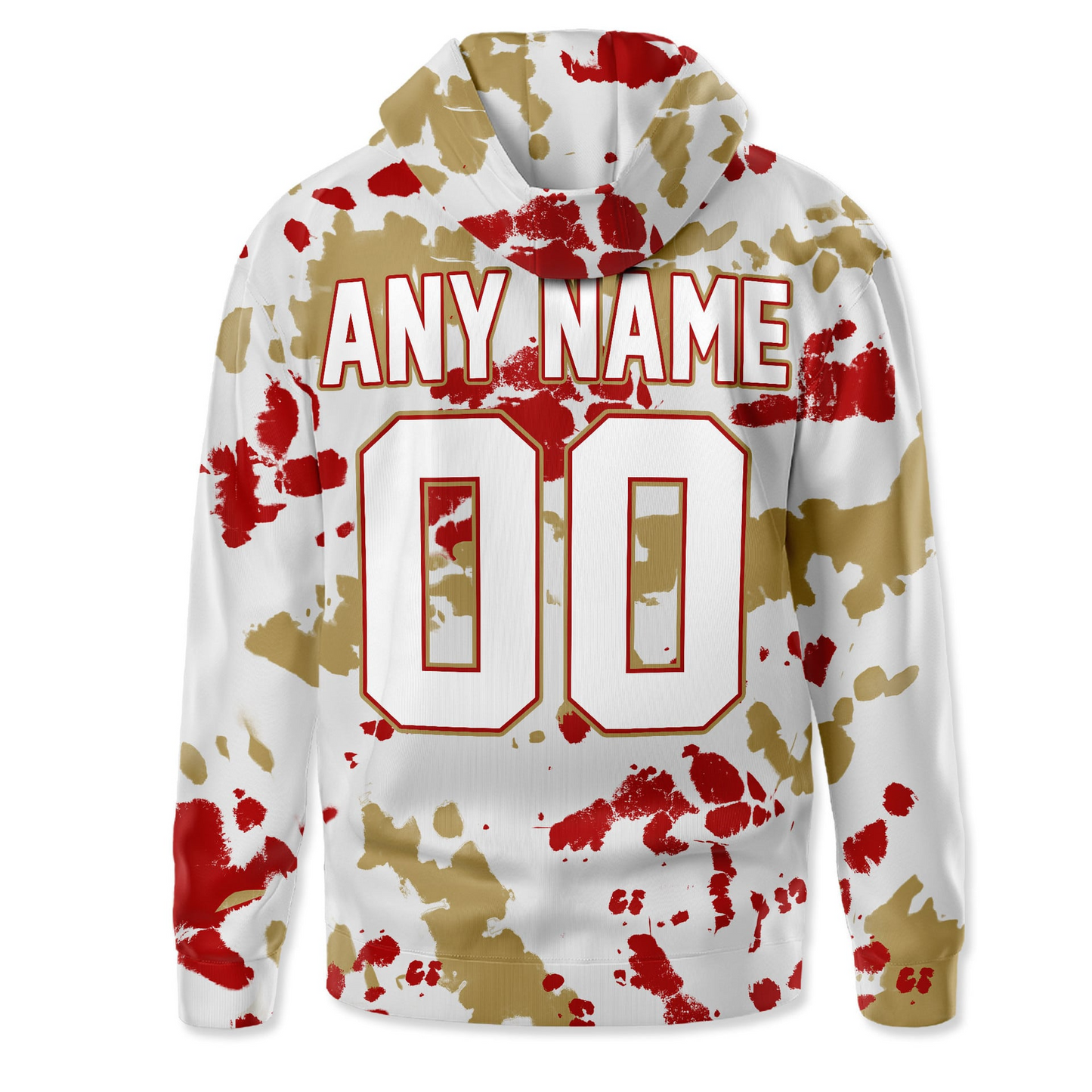 SF49 Premium NFL Gridiron Splash Personalized Hoodie DDT CTND