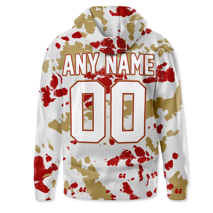 SF49 Premium NFL Gridiron Splash Personalized Hoodie DDT CTND