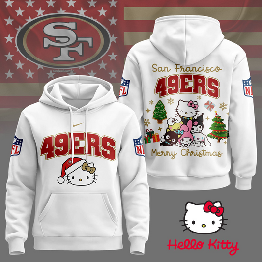 SF49 Premium NFL Hello Kitty Christmas 3D Hoodie DDT CTND
