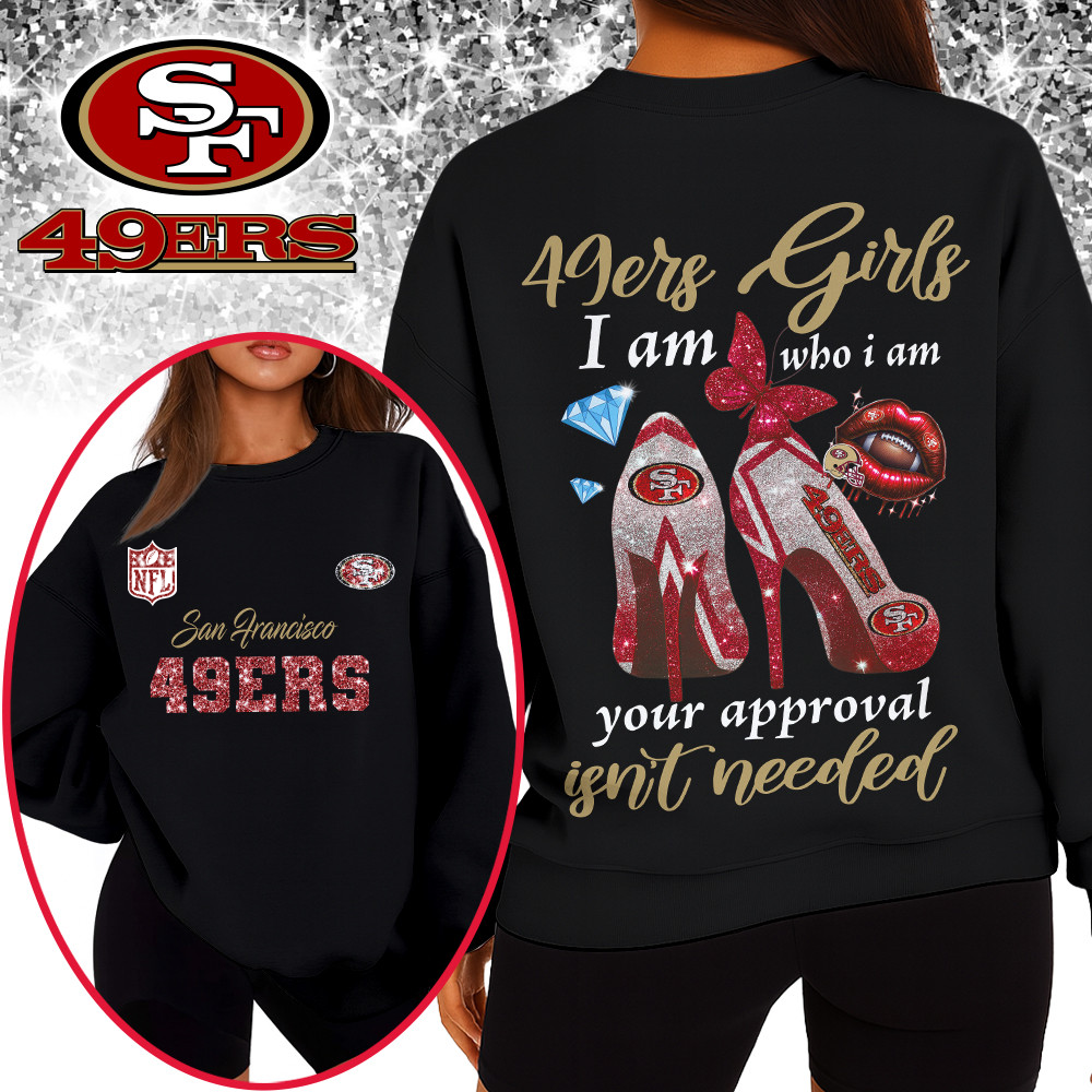 SF49 Premium NFL I Am Who I Am Glitter 3D Apparel DDT NTL