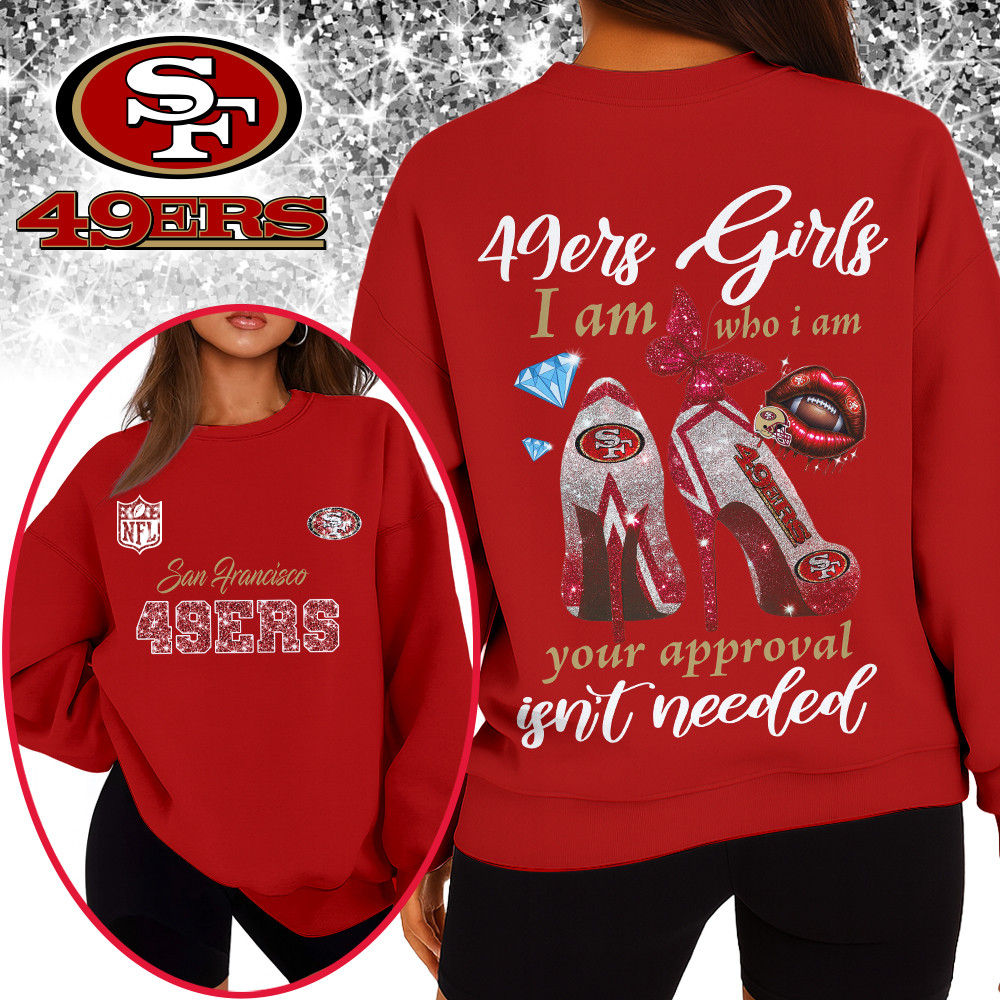 SF49 Premium NFL I Am Who I Am Glitter 3D Apparel DDT NTL
