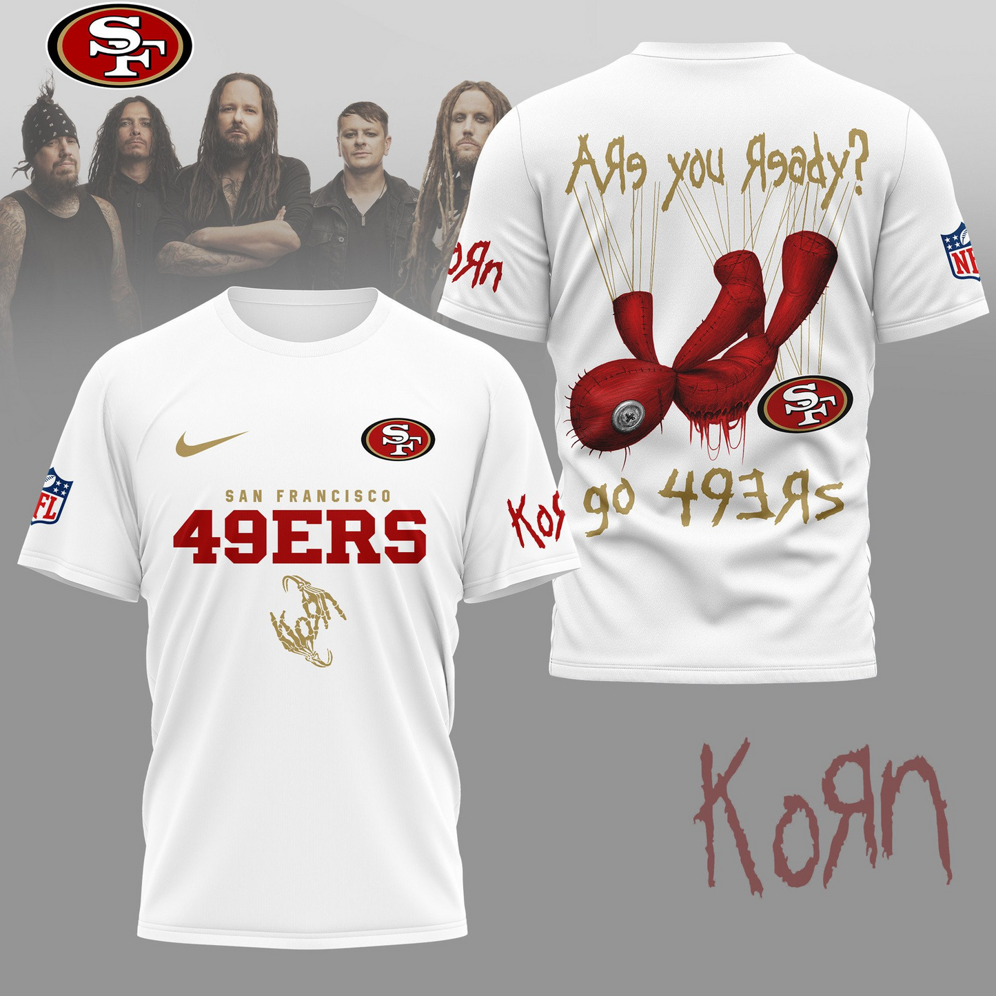 SF49 Premium NFL Korn Fan Shirt DDT CTND