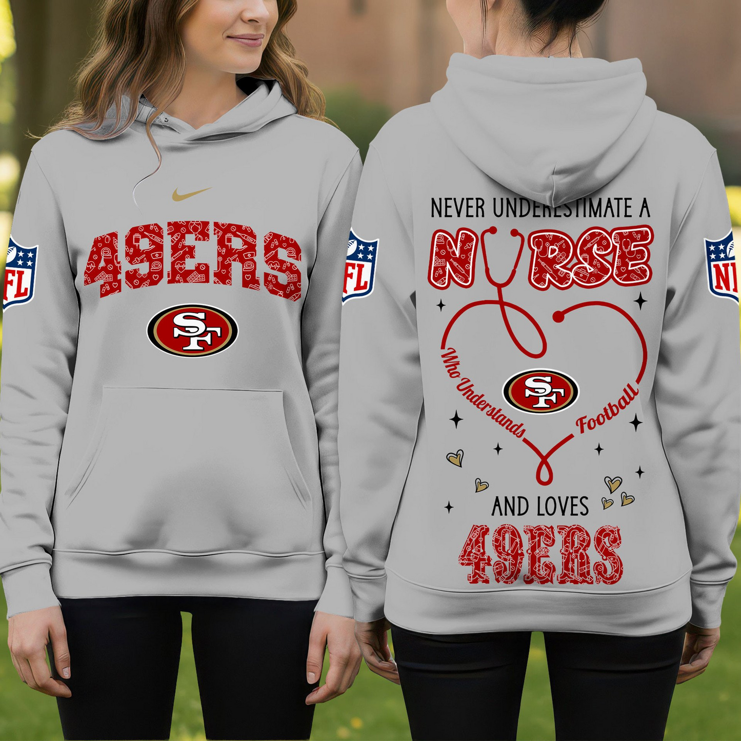 SF49 Premium NFL Nurse Pride Hoodie DDT 101125 HLPHUONG