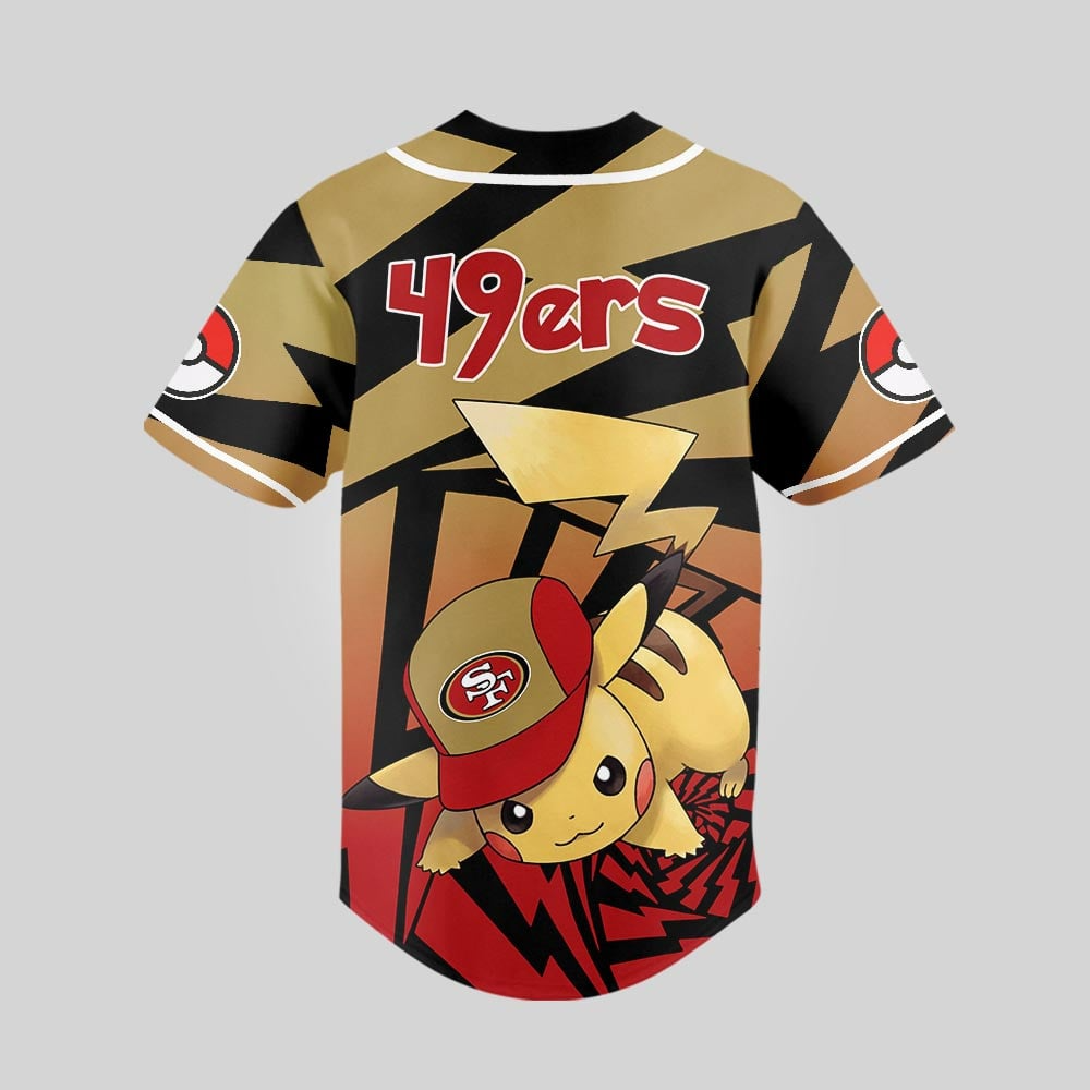 SF49 Premium NFL Pikachu Jersey Shirt DDT 101125 HLPHUONG