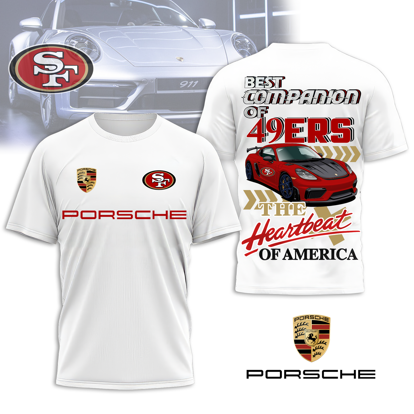 SF49 Premium NFL Pors 3D Shirt DDT CTND