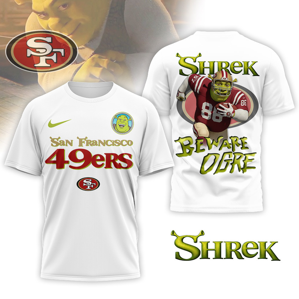SF49 Premium NFL Shrek 3D Shirt DDT CTND