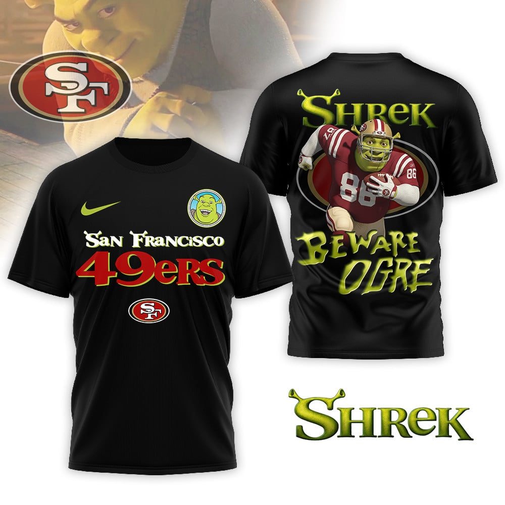 SF49 Premium NFL Shrek 3D Shirt DDT CTND