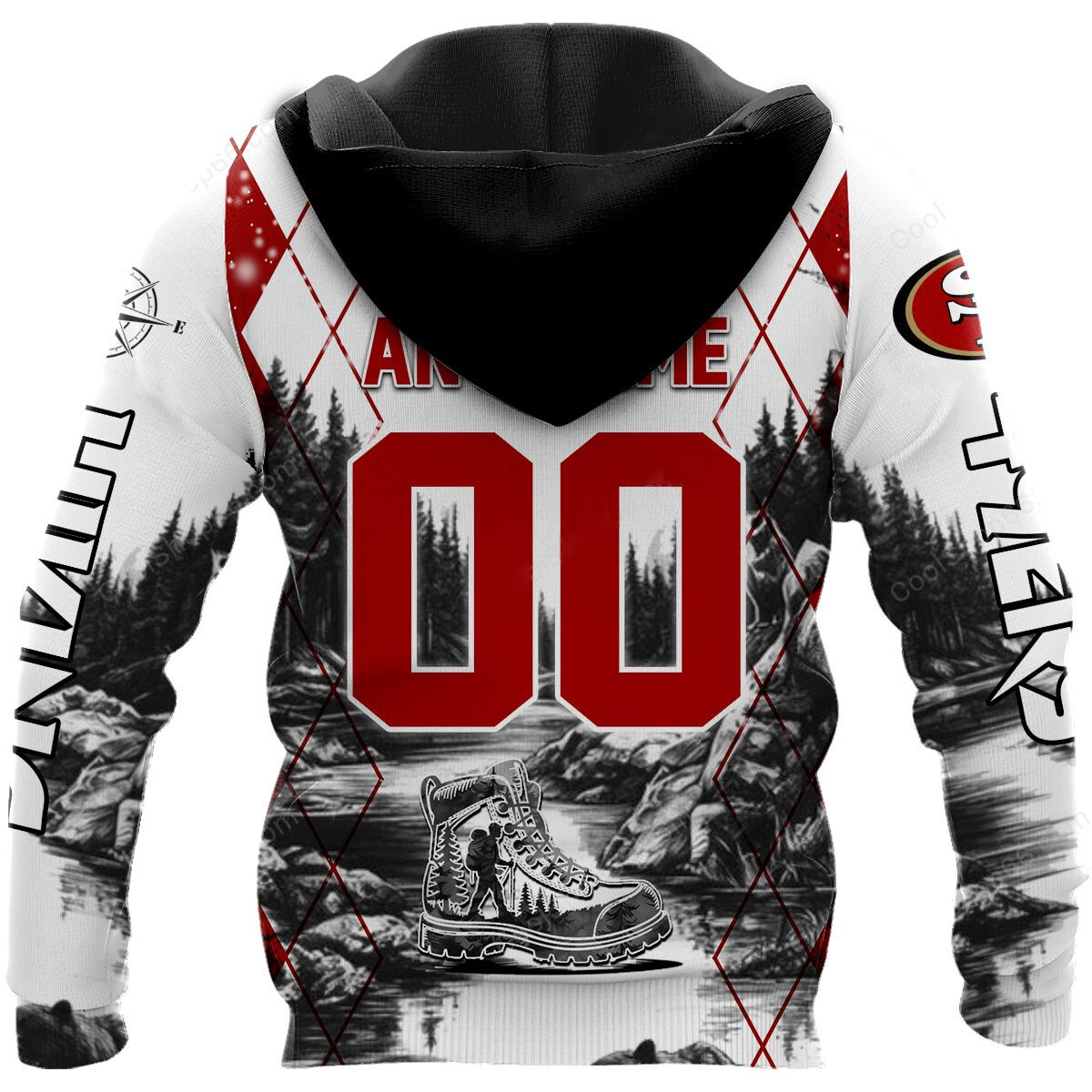SF49 x NFL Hiking 3D Hoodie DDT CTND