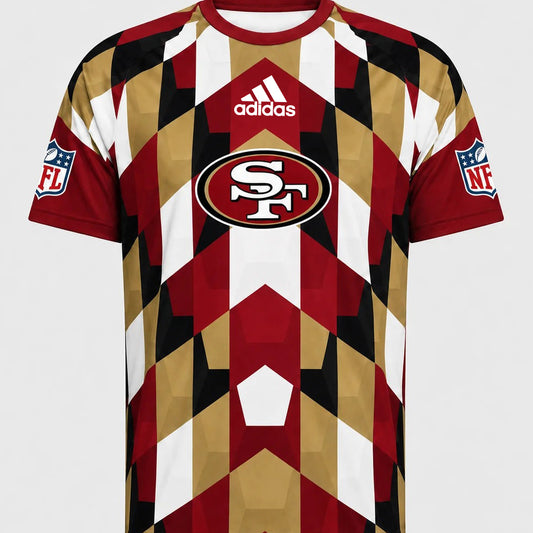 SF49 x NFL Premium Geometric Fan Performance T-Shirt