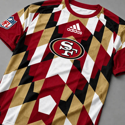 SF49 x NFL Premium Geometric Fan Performance T-Shirt