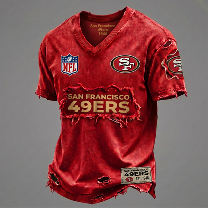 SF NFL Premium V-Neck T-shirt Gift For Fans 0306 NAK DATND NHT