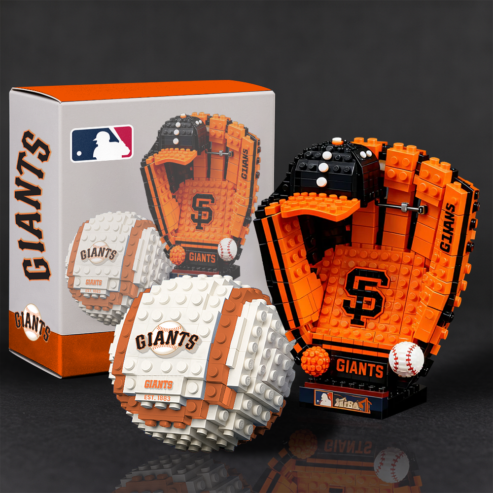 MLB Teams Baseball Glove & Ball Building Block Set DDT NTL