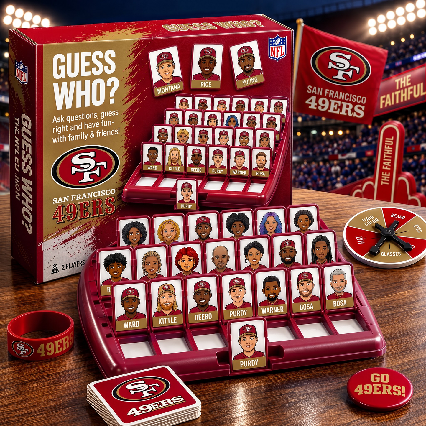 SF_NFL ELITE FAN GUESS WHO BOARD GAME Ã¢â‚¬â€œ COLLECTOR EDITION