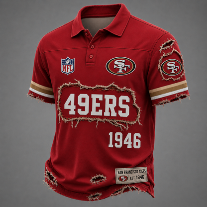 SF x NFL LUXURY V-Neck T-Shirt 3005 DatND DVT